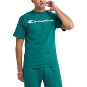 Champion Classic Graphic T-Shirt Short Sleeve Everyday Tee, Emerald, Size M, NWT